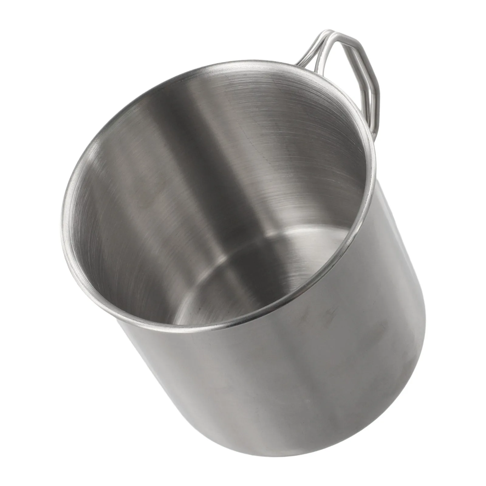 في الهواء الطلق السفر مقبض كوب ماء كوب للبيرة الفضة خفيفة الوزن نزهة القدح 260/350/600/660 مللي للطي مقبض الساخن Brandnew