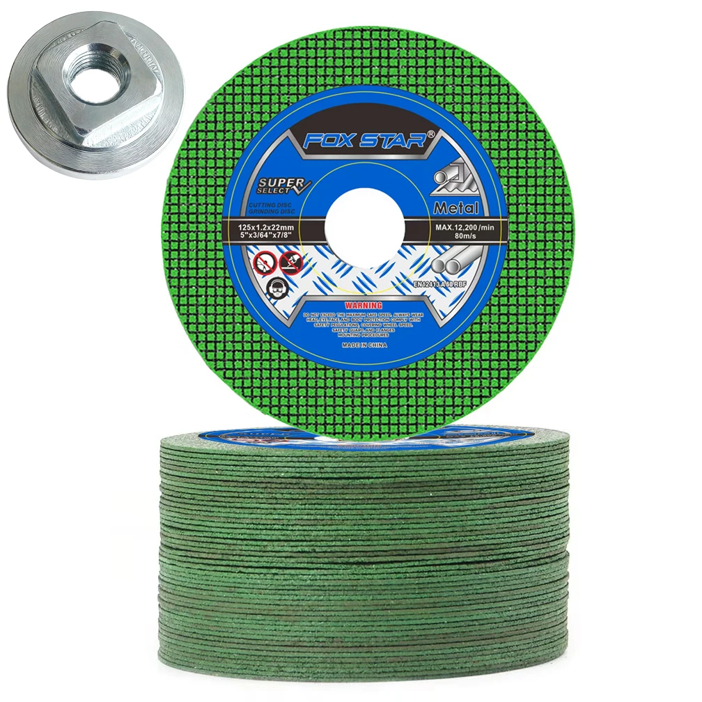 

Шлифовальный круг из смолы 5 дюймов/125 мм, подходит для строительных команд для обработки металлов и отправляется одна нажимная пластина 115 типа.