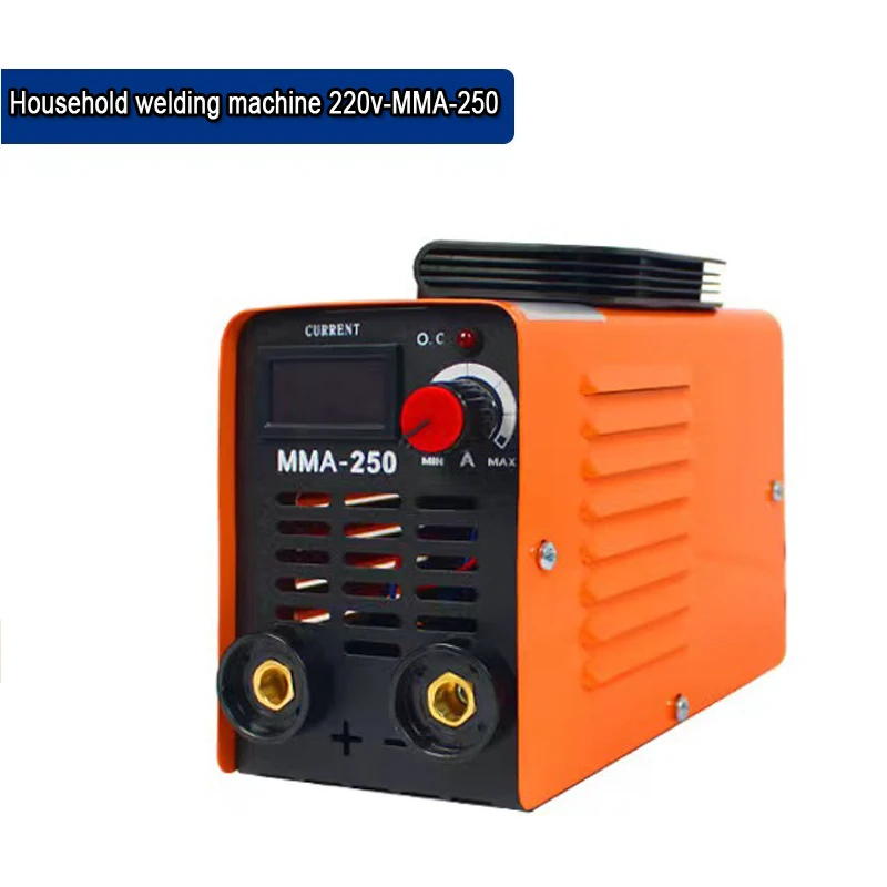 MMA-250 Portable Welding Machine Inverter Arc Electric Welder Current Adjustable Compact Welding Machine With Tools Storage Box