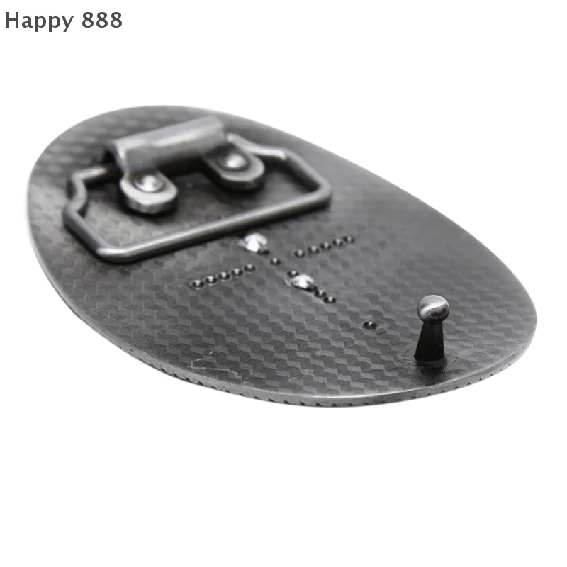 مشبك حزام مصنوع من خليط معدني على الطراز العتيق - تصميم غربي للجنسين للرجال والنساء #6