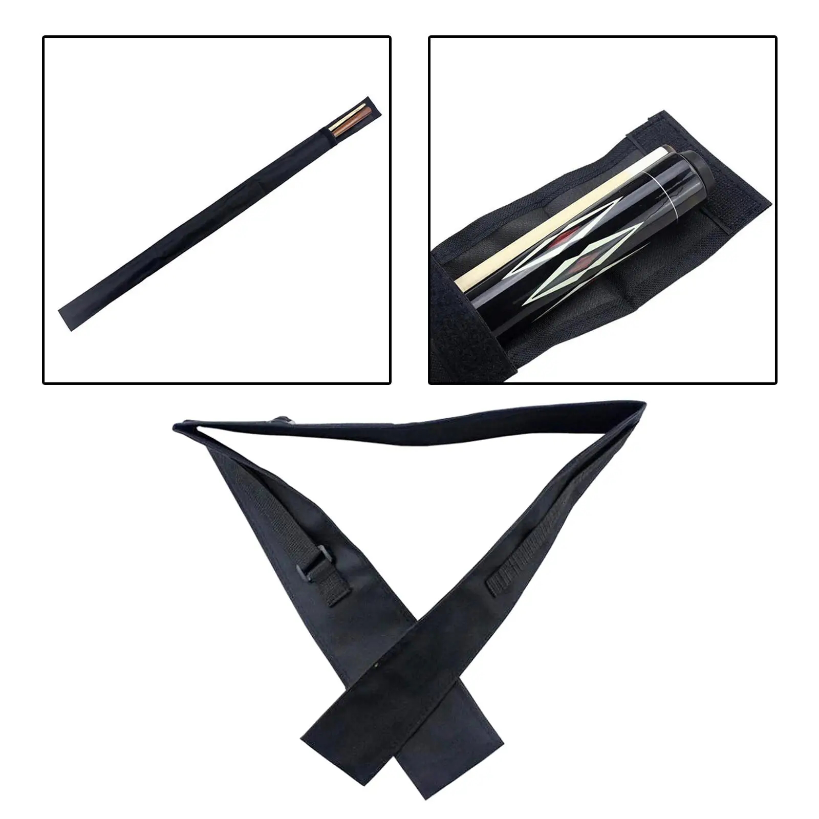 Billiard Stick Carrying Bag Billiard Cue Stick Bag Pool Cue Holder 3/4 British Cue Bag Storage Pouch Lightweight Pool Cue Bag