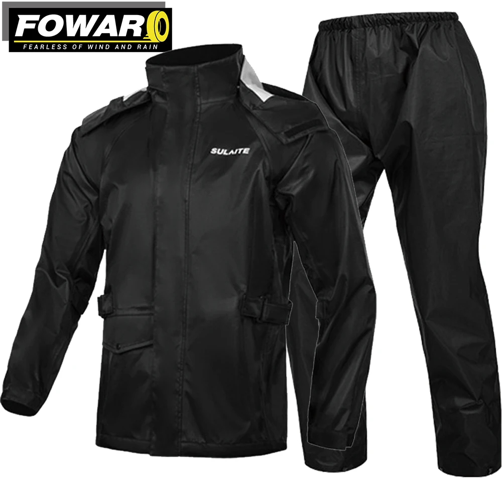 

Motorcycle Rain Protection Reflective Raincoat Top And Bottom Set Men And Women Breathable And Comfortable Ultra-thin Raincoat