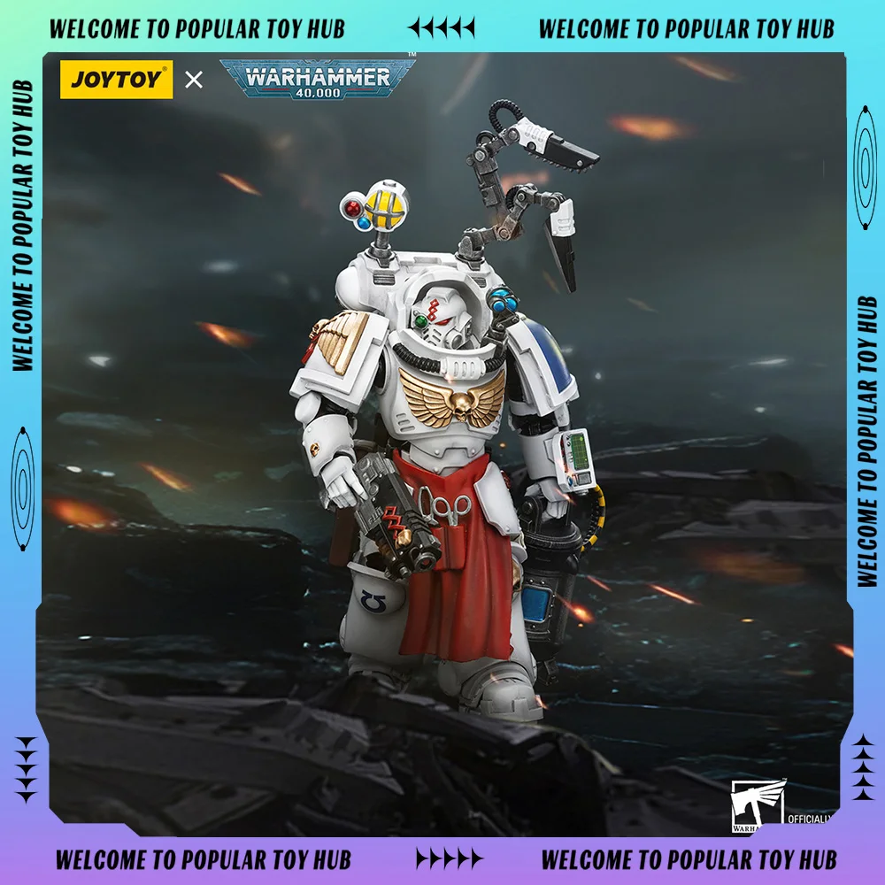 [IN STOCK] JOYTOY Warhammer 40K 1/18 Action Figures Uitramarines Apothecary Biologis Anime Figure Model Birthdays Children Gifts