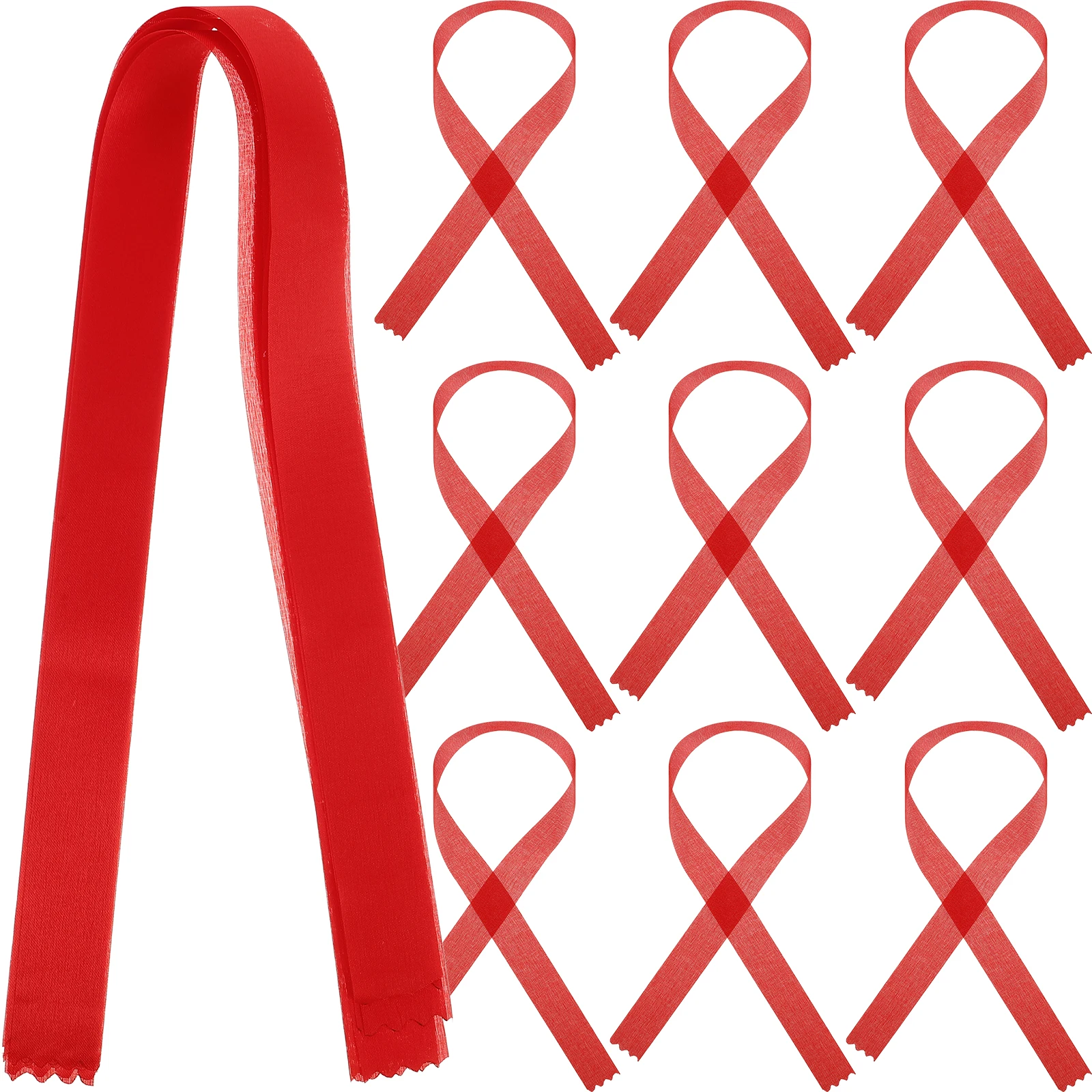 

100pcs Red Satin Blessing Craft Strips Wedding Birthday Festival Decorations Diy Projects Outdoor Ceremonies Fabric Bouquets