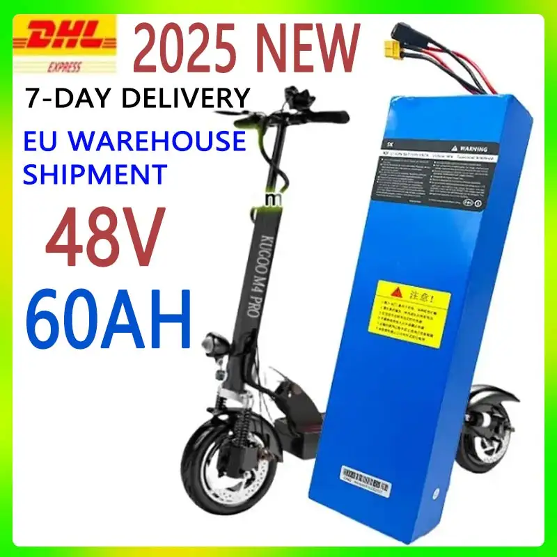 Nieuw model 2025 Batterie lithium-ion 13S4P, adapée aux-apparatuur électriques CitycoBMS 1000 V, 48 V, 60 Ah, 54,6 W, populair