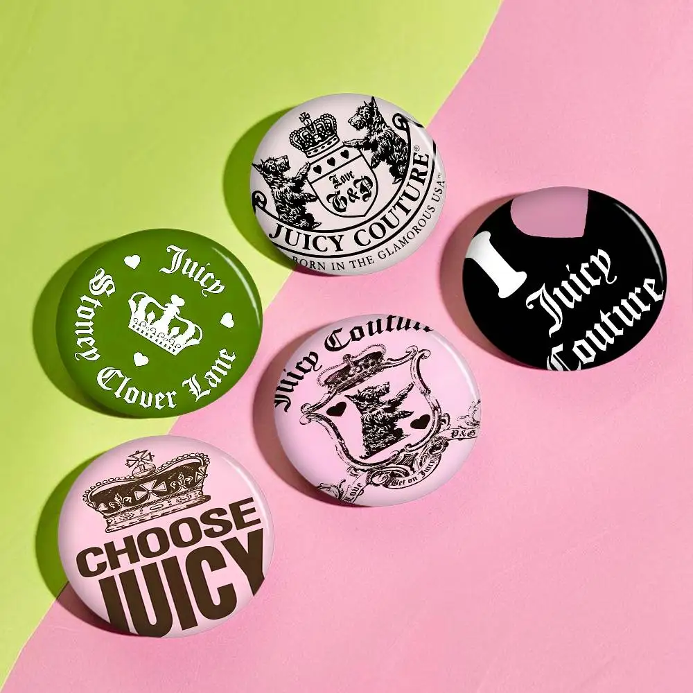 Perfumes J-Juicy C-CoutureS-S 32/44/58MM Customizable Button Pins Cute Funny Creative Badge Jewelry Decor Gifts for Friends
