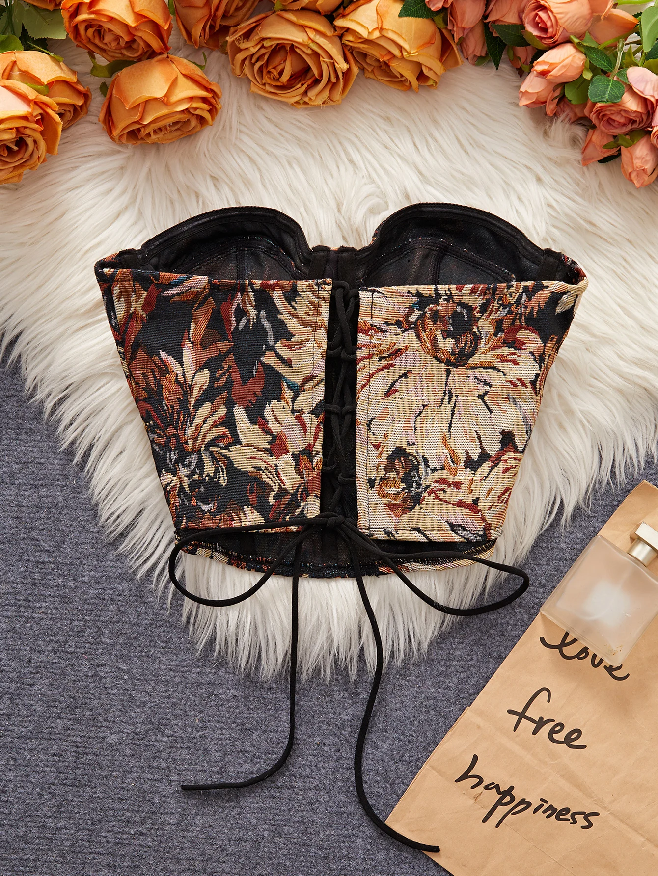 Mehrfarbiger Damen-Unterwäsche-Bodyshaper mit Bügel, Schulterfreies Bauchkontroll-Schlankheits-Bustier-Top, Größen S-XL, Bestseller – Detail 11