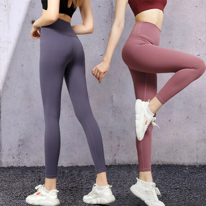 Leggings Sport Women Quick Drying Yoga Pants High Elastic No Trace Leggings Fitness High Waisted Running Hip Lifting Yoga Pants