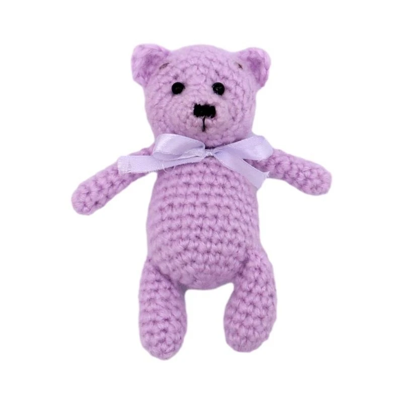 E7CE Baby Photo Backdrop Decoration Newborn Photo Props Knitting Bear Doll