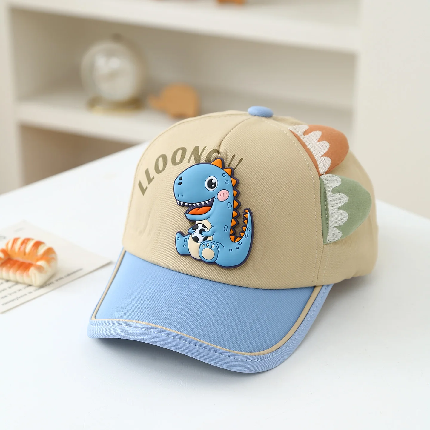 Three-dimensional Small Dinosaur Children's Baseball Cap, Summer Print Letter Baseball Cap, Baby Outdoor Soft Sun Hat image 5