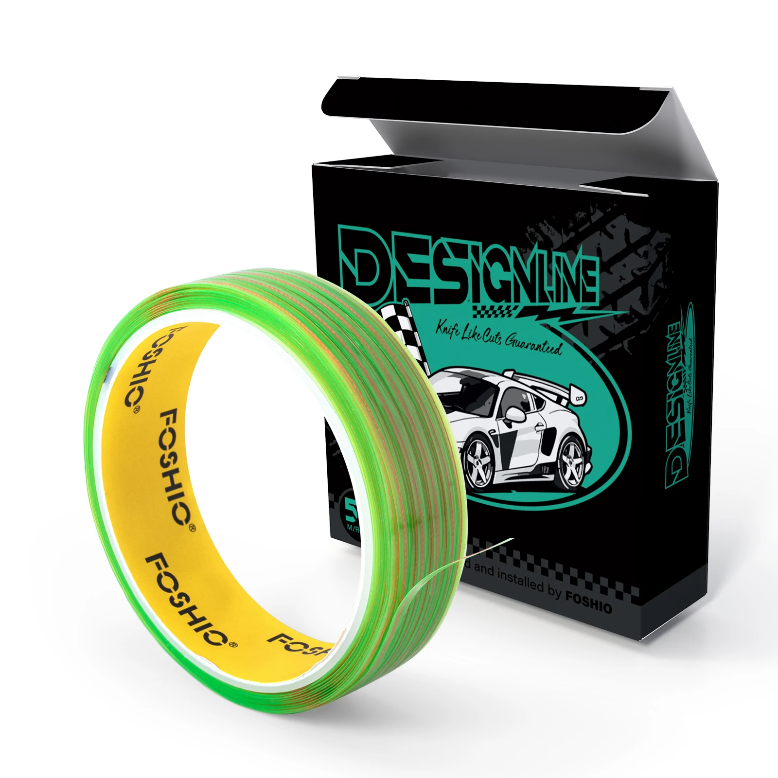 EHDIS 50-Meter-Sicherheits-Schneidband zum Verpacken von Auto-Werkzeugen, Grafik-Tönung, Vinylfolie, Basteln, Styling, messerlos, präziser Schnitt, Designlinie – Detail 16