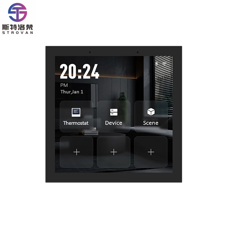 

Smart Home Products 4 Inch Built in Thermostat and Gateway Scene Switch Smart Home Control Panel