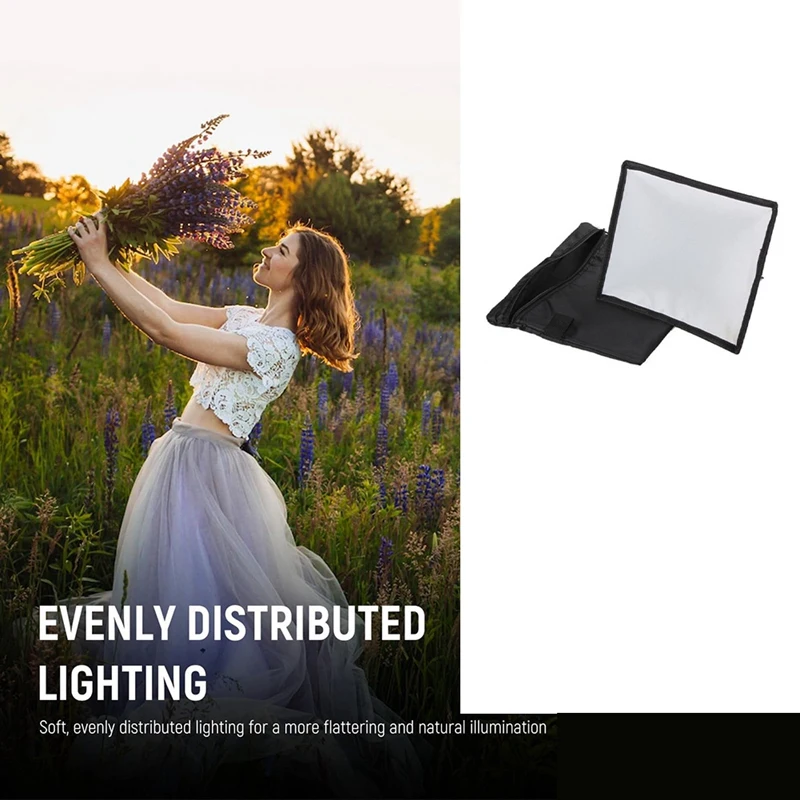 Per fotocamera DSLR copertura Flash esterna universale luce di riempimento portatile Mini Softbox tetto Flash 20 x30cm copertura morbida durevole