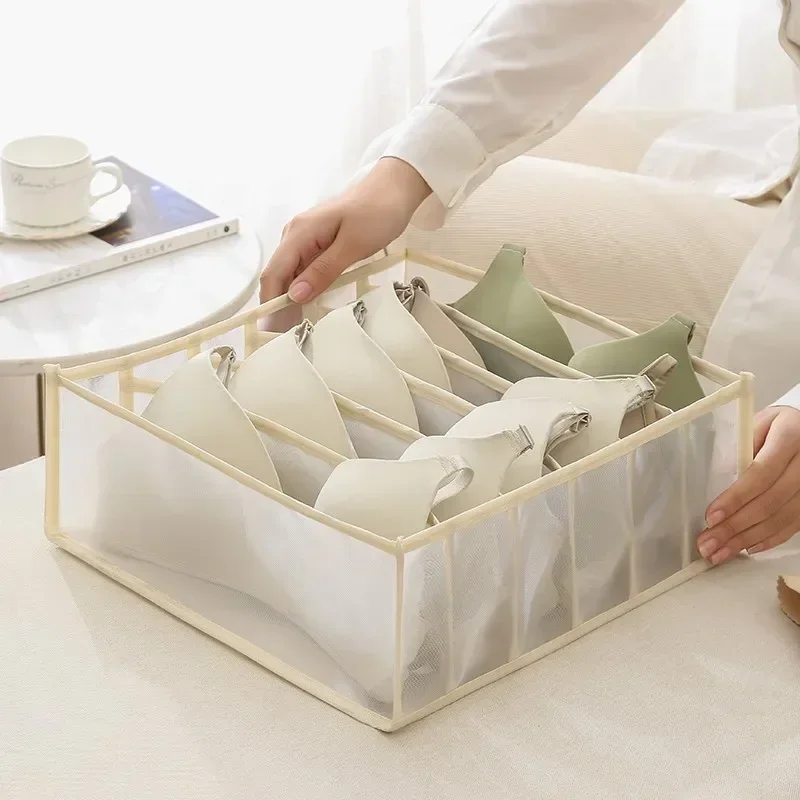 Underwear Drawer Organizer Storage Box Foldable Closet Organizers Drawer Divider Storage Boxes For Underpants Socks Bra