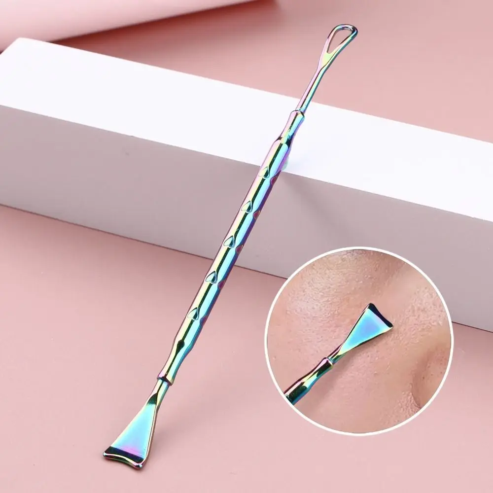 Stainless Steel Blackhead Shovel Manual Acne Treatment Acnes Removal Needle Leave No Print Pore Cleanser Blemish Remover