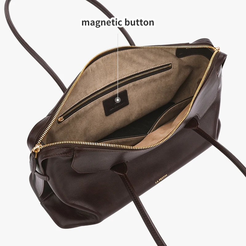 LA FESTIN Original Brand Women's Bag 2026 New Tote Bags Shoulder Bags Large Handbag Designer Bags Luxury Leather Bag Laptop Bag view 4