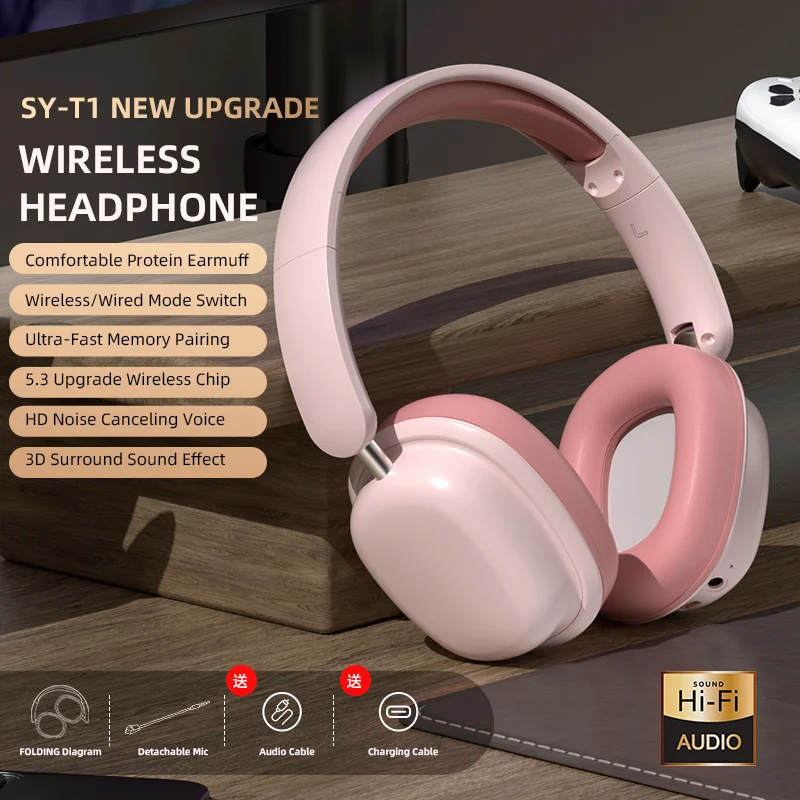 

Bluetooth 5.3 Wireless TYPE-C Charging Earphones with Noise Reduction, High Power 3D Space Sound Effects, Long Lifespan, Headwea