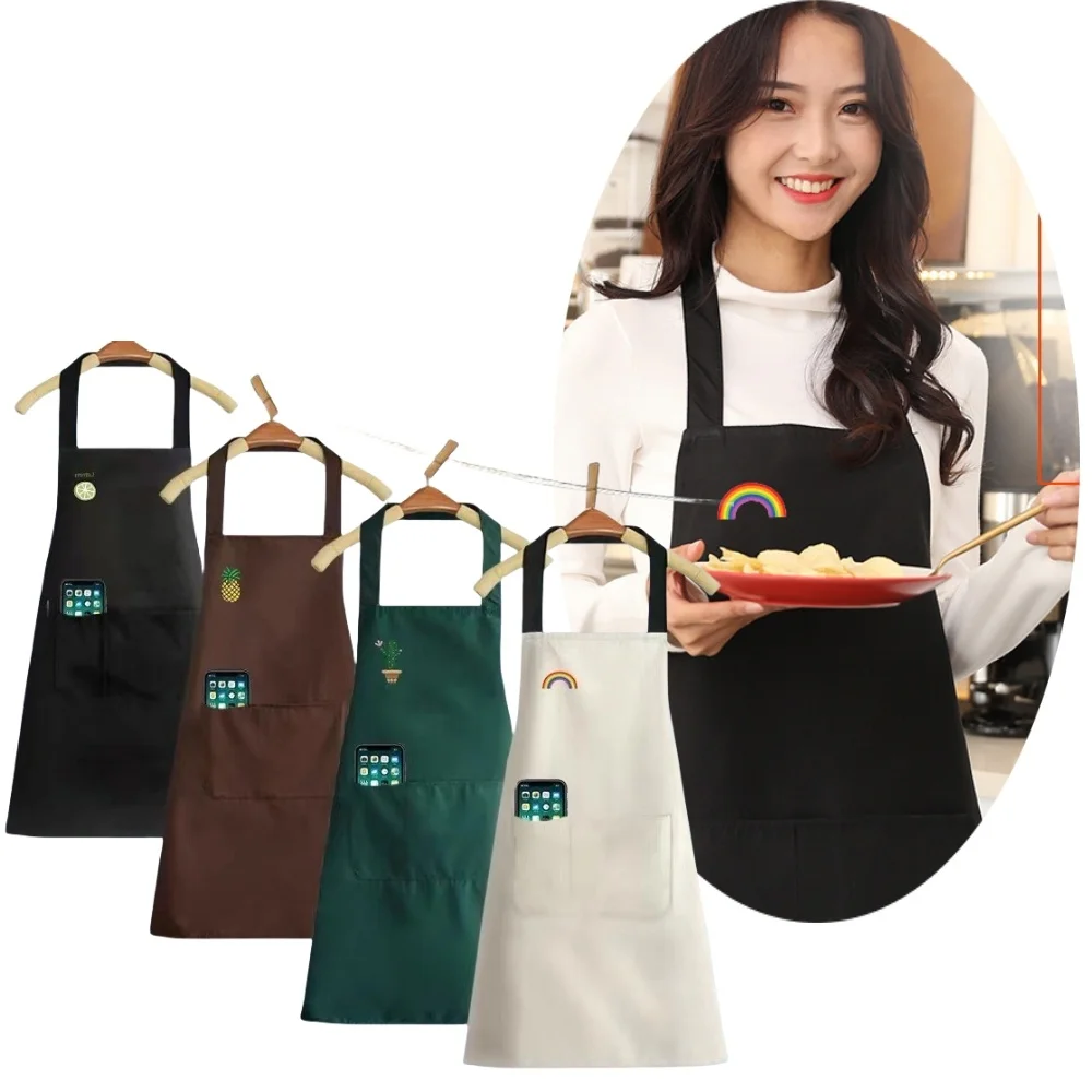 Waterproof Shoulder Apron Men\'s and Women\'s Kitchen Apron Salon Roast Barbecue Cleaning Nail Barbecue Scarf Cloak