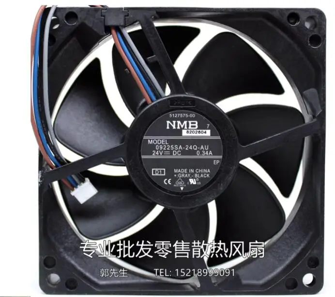 NMB 09225SA-24Q-AU DC 24V 0.34A 90x90x25mm 4-Wire