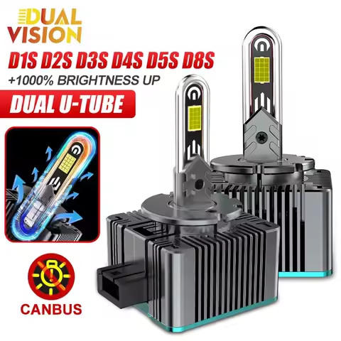 2PC D SERIES D1S D3S LED Car Headlights Bulb D2R D2S D4R D4S D8S Turbo Light 6500W 6000K Auto Lamp HID Conversion Kit Plug&amp;Play