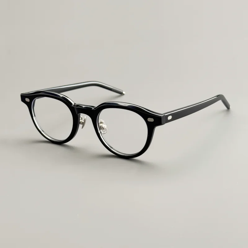 نظارات بإطار صغير من الأسيتات للرجال والنساء ذات وجوه صغيرة، نظارات بصرية على شكل كمثرى بإطارات سميكة، وصفة طبية gl