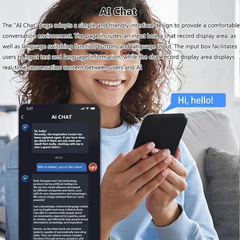 AI Translation Glasses Smart Self-priming Sunglass Filtering Polarized Lenses Audio Built-in Mic&Speakers Touch&Voice Assistant view 5