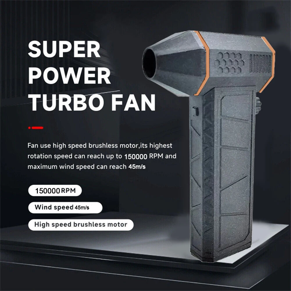 New Practical Blower Jet 3-5 Hours Turbofan 150000 RPM Blower Violent Brushless High-speed Motor Mini Jet Blower