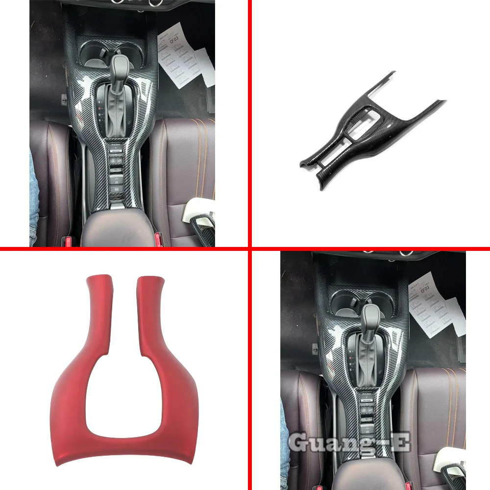 For Honda XR-V ZR-V HR-V Vezel 2022 2023 2024 Car Center Console Gear Shift Panel Cover Trim Frame Accessories Decor HRV ZRV