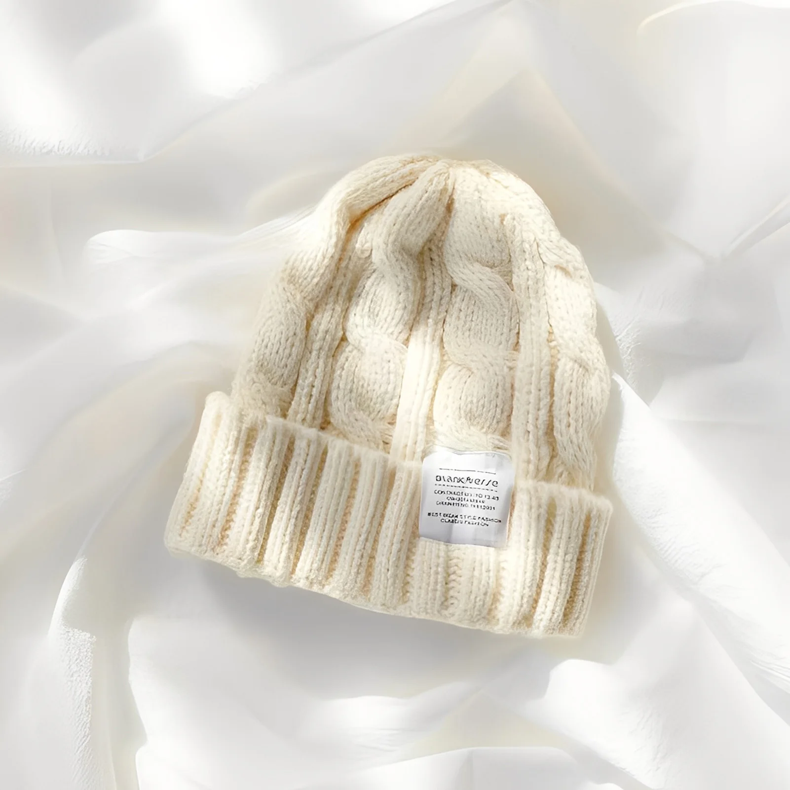 Women's Knit Beanie Hat with Ear Coverage Chunky Yarn Winter Warm Thick Crochet Cap for Cold Weather Outdoor