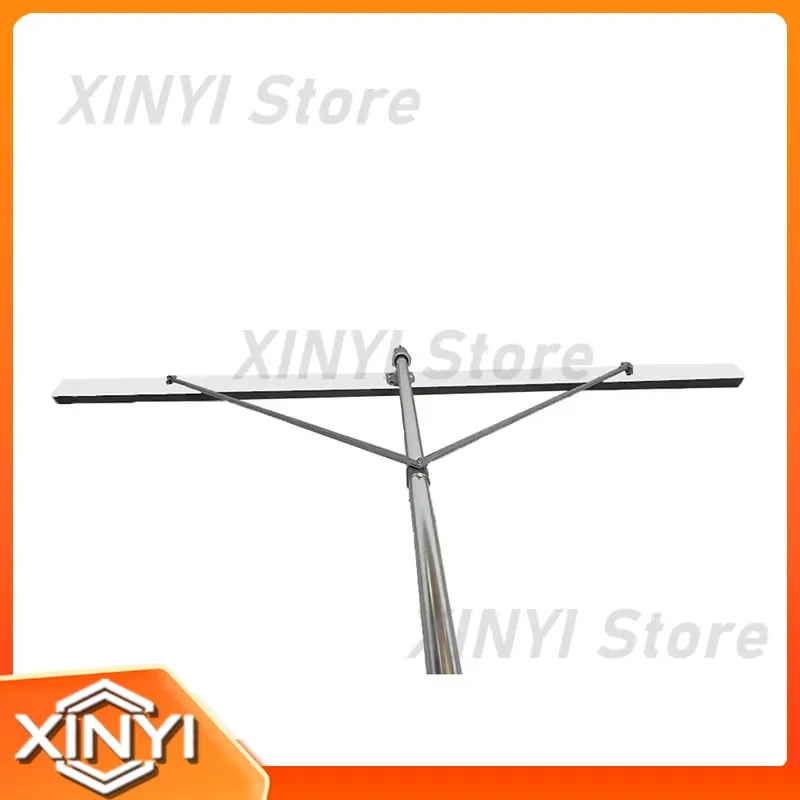Concrete Floor Leveling Tool Iron Plate Inspection Rod Magnesium Ruler Construction Road Paver 10TF 3M (including 3 pcs
