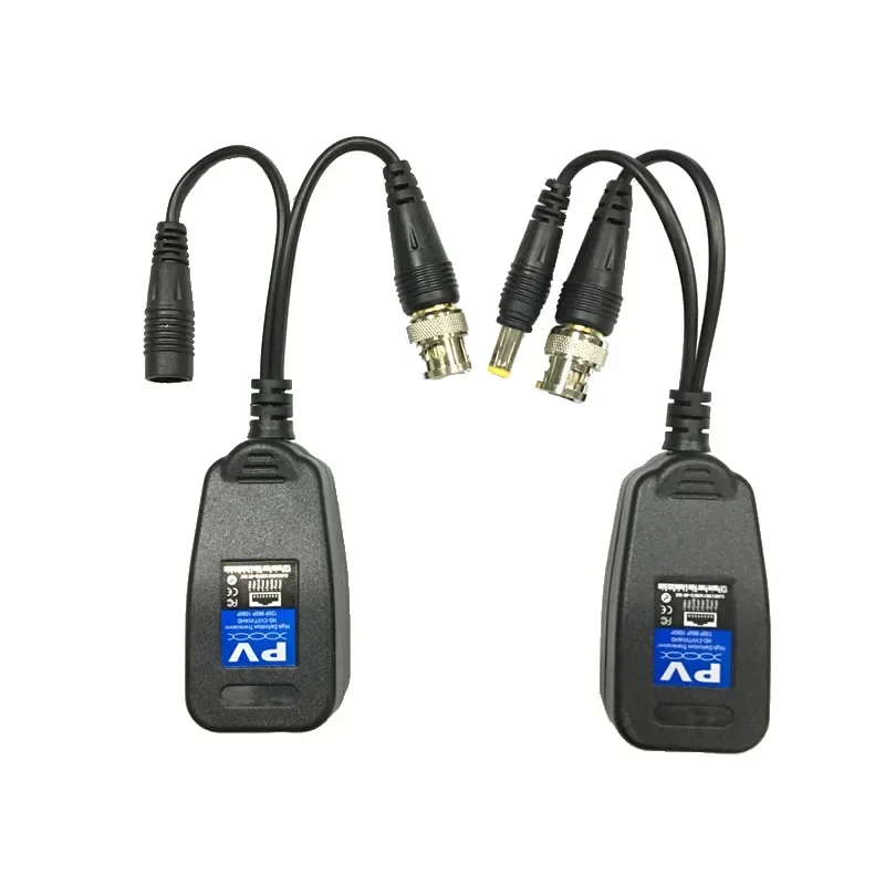 Para 2MP 3MP 4MP 200M rango HD CVI/AHD/TVI Twisted BNC CCTV transceptores pasivos Cat5 CCTV UTP Video Balun IPC para ESCAM 205PV