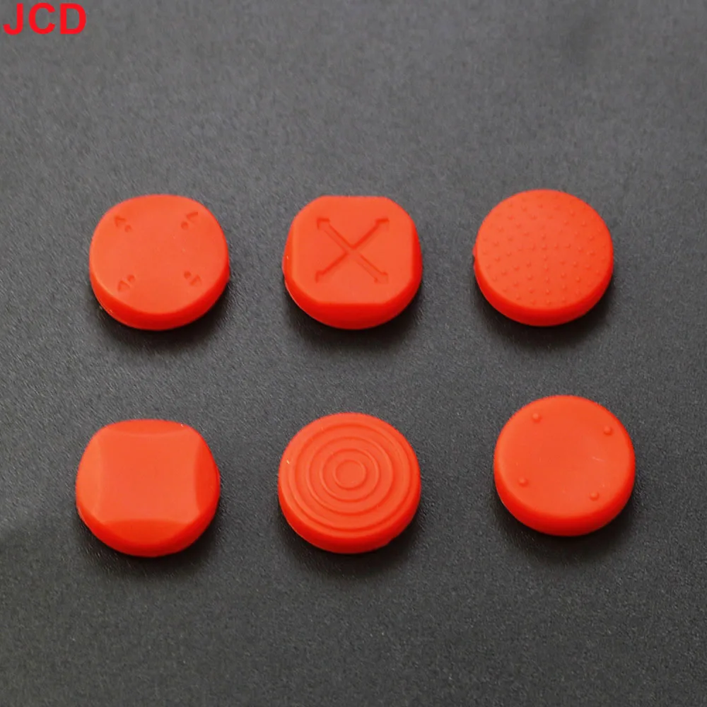 Jcd 6 In 1 Siliconen Anti-Slip Thumbstick Grip Cap Joystick Analoge Protectoive Cover Voor Psvita Ps Vita Psv 1000/2000 Slanke