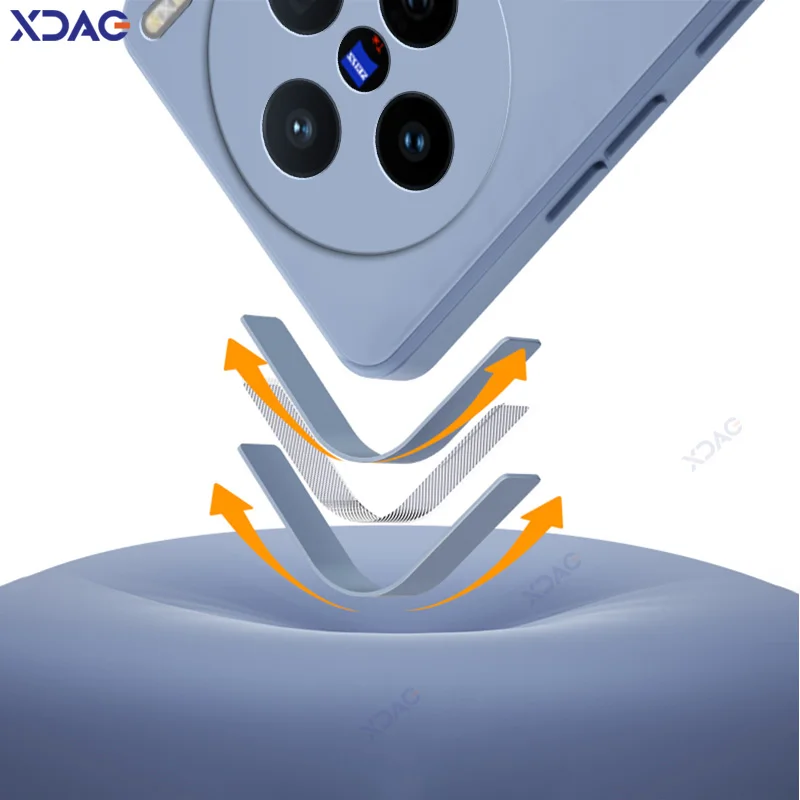 

Original Dual Layer Phone Cases for VIVO X200s VIVOX200s 5G 6.67" 360 Soft Luxury Square Liquid Silicone Covers Waterproof Bags