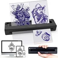 Impresora de plantillas de tatuaje, máquina de transferencia de tatuajes inalámbrica, máquina de transferencia de plantillas térmicas, fotocopiadora de impresión de dibujo de fotos en PDF