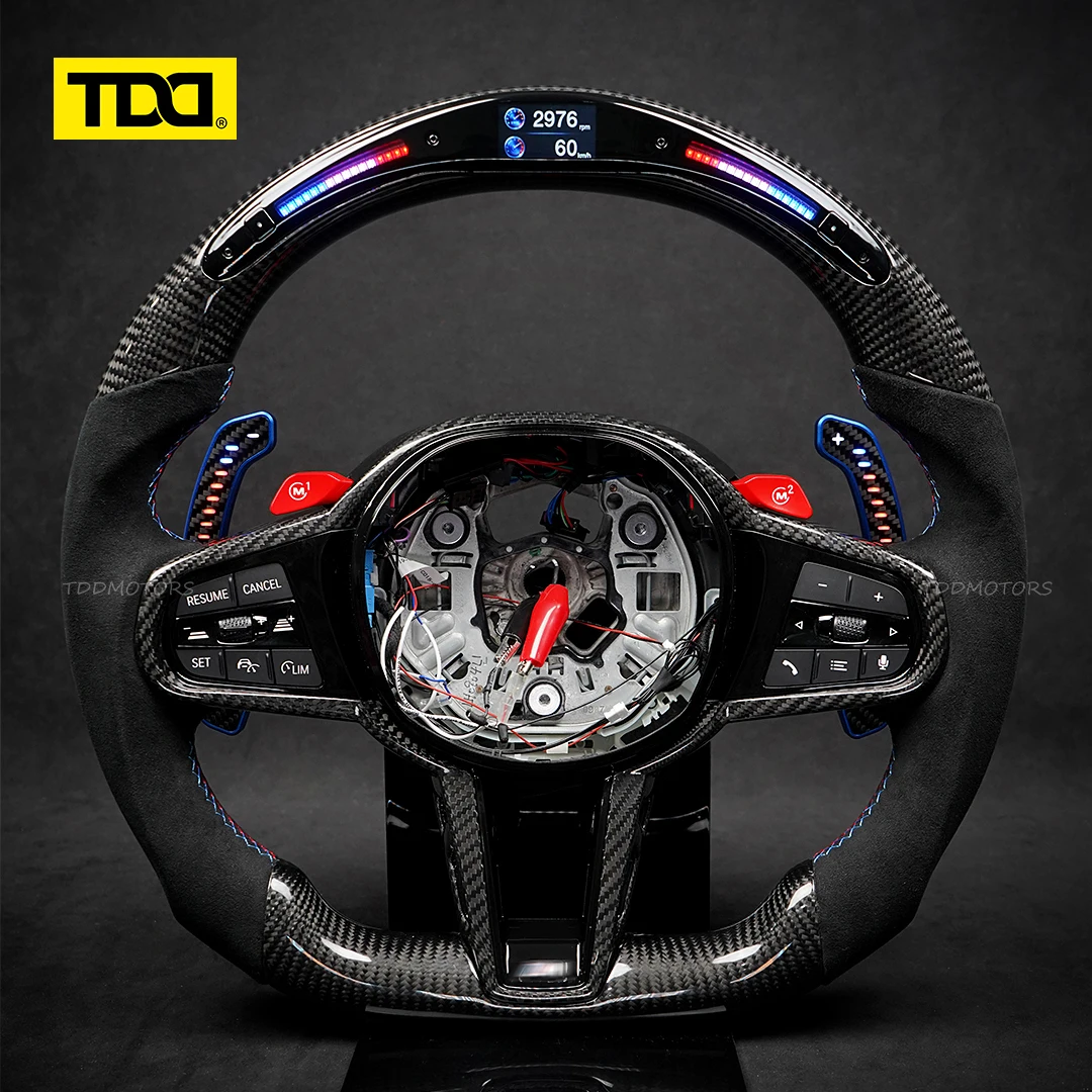 TDD Galaxy Pro II LED Steering Wheel for BMW CS M3 G20 G21 G80 M4 G22 G23 G82 G83 M5 G30 F90 X3 / X4 G01 G02 Dynamic UI Icon