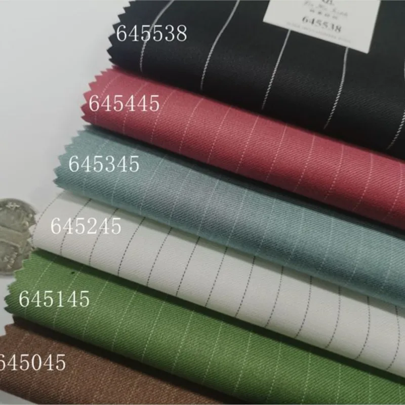 New anti-wrinkle color wide stripes fashion fabric spring and autumn small skirt suit pants professional vest