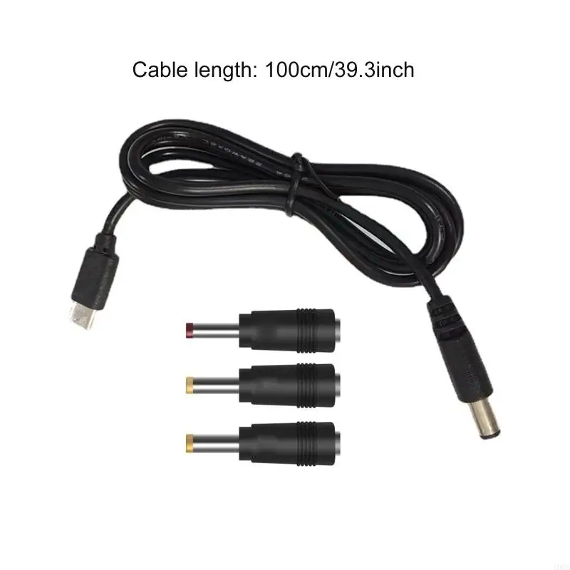 103A 1m Typ C bis 5V 5.5x2,1 mm Ladekabel für Router -Laptop -Lautsprecher -Modem -LED