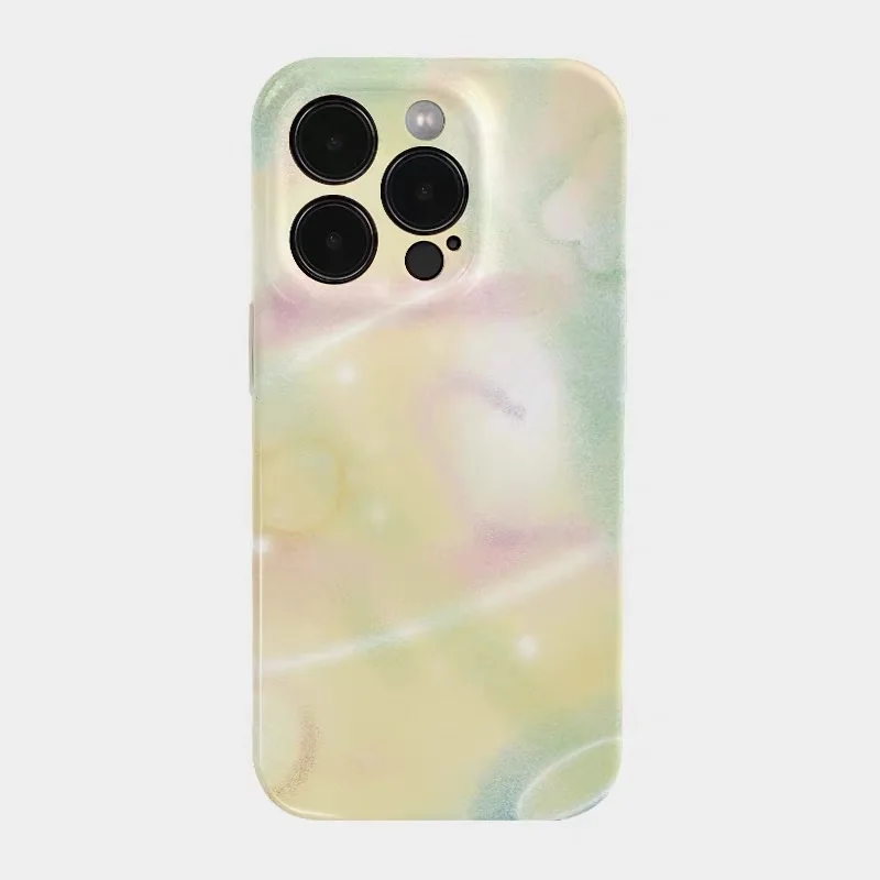 

Yellow Oil Painting Graffiti Shockproof Case for IPhone 16 15 14 13 ProMax Back Phone Cover for 12 11 Pro Plus 8 7 X XS XR Cover