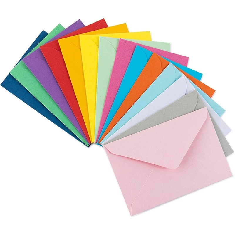 

10 Pcs Colored Mailing Envelope Blank Thank You Cards DIY Envelope for Office Invoices Personal Letters Invitations