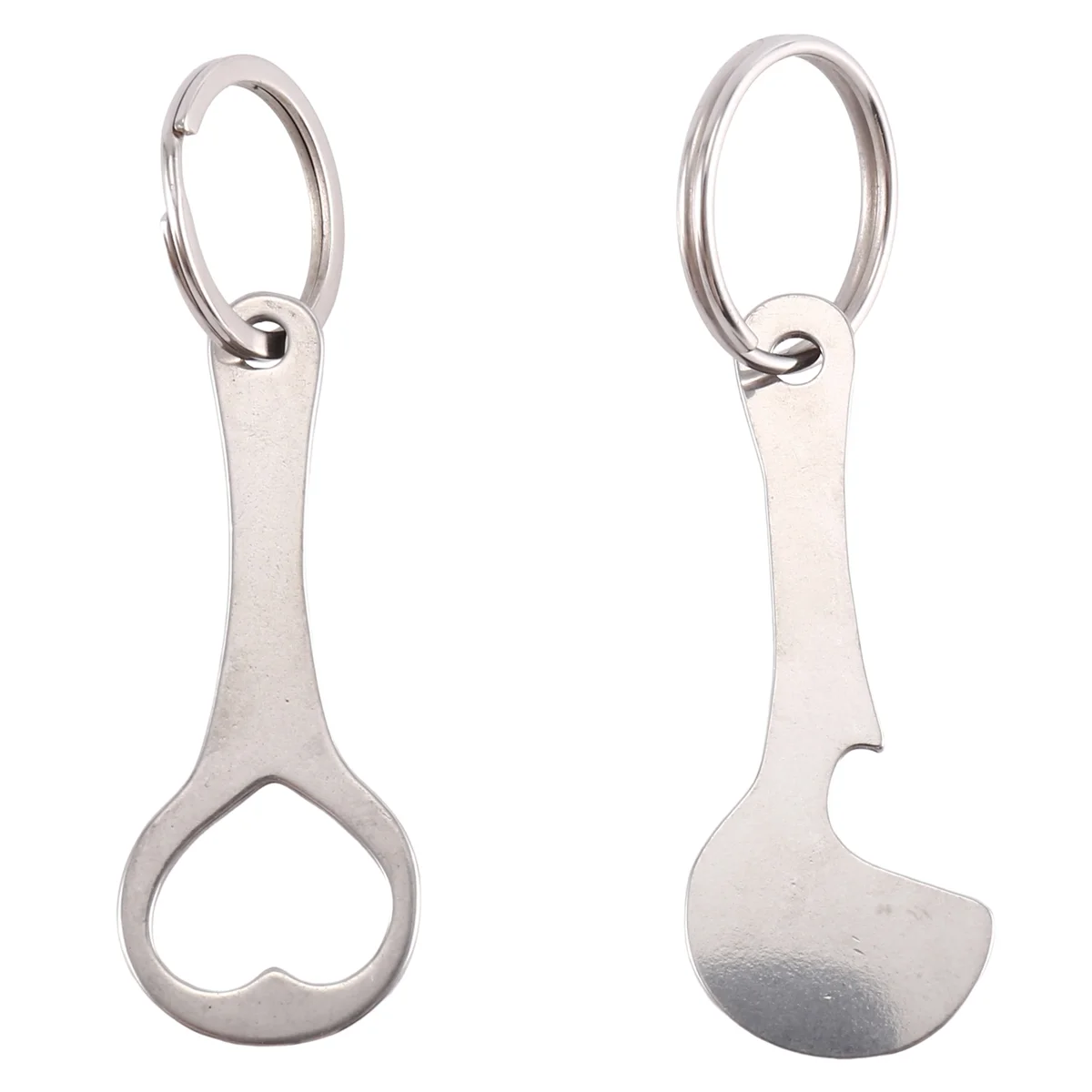 2 Pieces of Stainless Steel Shopping Trolley Remover-Shopping Trolley Token As a Key Ring-Can Be Detached Directly