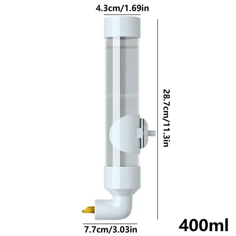 Birds Water Feeder Automatic Bird Cage Suspended Waterer Parakeet Water Dispenser Budgie Drink Acrylic Drinker Bottle For Canary