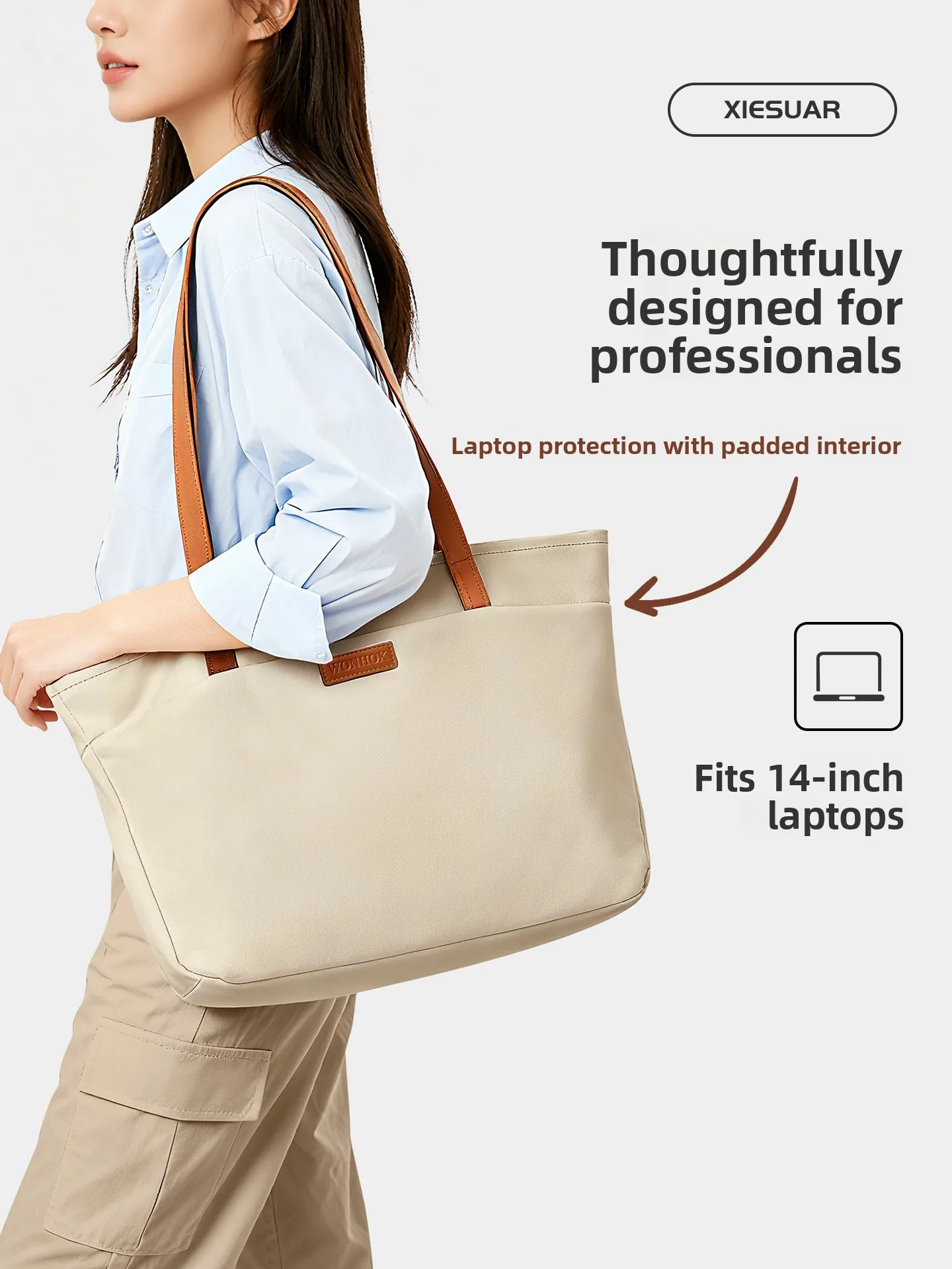 

Large Capaci Tote Bag Commuter Work Single oulder Bag 2026 New Sle Universi Student Laptop Bag Casual Simple Sle