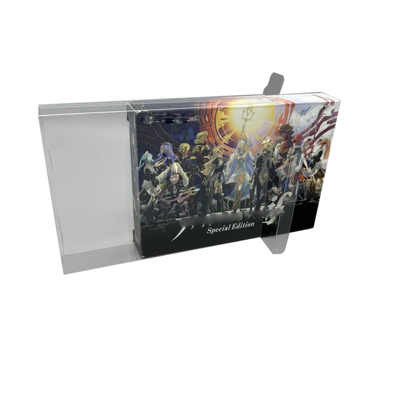 Kotak Transparan untuk 3DS untuk Edisi Khusus Fire Emblem Versi JP Kotak Penyimpanan Plastik PET Kotak Pajangan