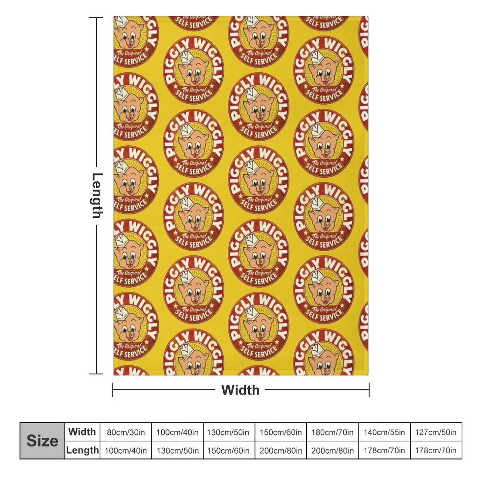 Piggly Wiggly Self Service Worn Throw Blanket Luxury Thicken Summer Beddings manga Blankets