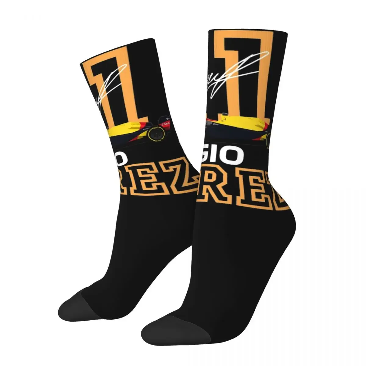 Colorful Unisex Sergio Perez 11 Motorsports Racing Socks Accessories Basketball Socks Cute Wonderful Gifts