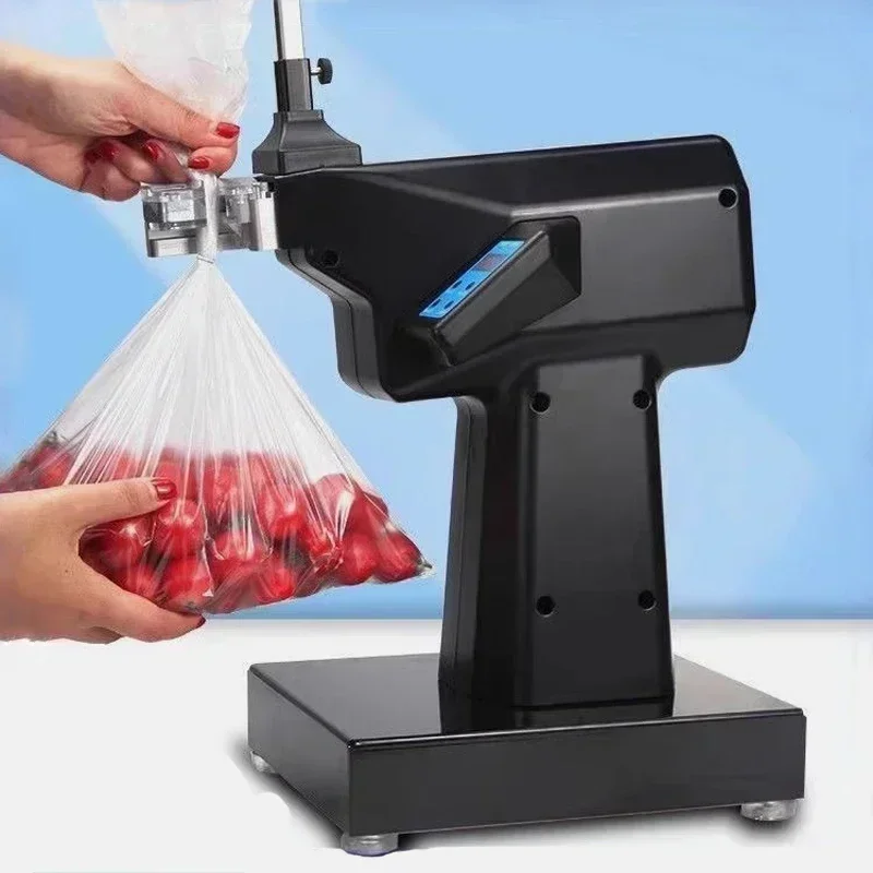 

Excellent Best Seller First Automatic Sealer Aluminum Pinning Machine Supermarket Pack Fruit And Vegetable Food Plastic Bags Sea