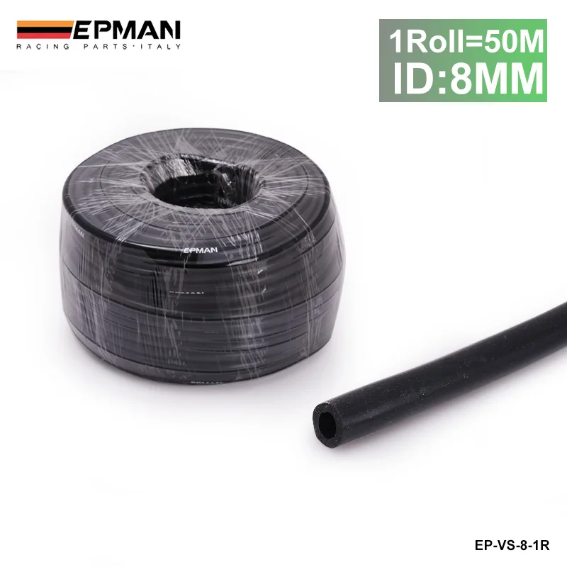 50M ID:8MM Silicone Silicon Vacuum Hose Oil Turbo Dump Radiator Rubber Air Vac Pipe Black For BMW E36 Z3/318i EP-VS-8-1R