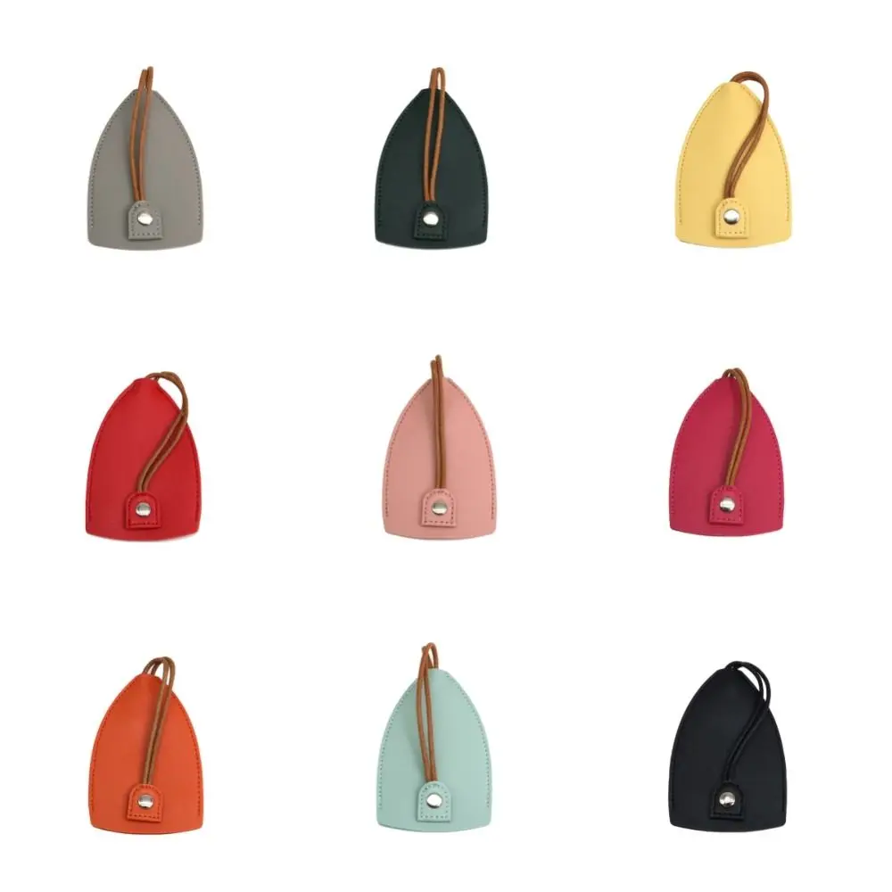 PU Leather Pull Out Keychain Pouch Waterproof Solid Color PU Key Wallets Key Holder Case Key Bag Housekeepers Key Holder Men view 5