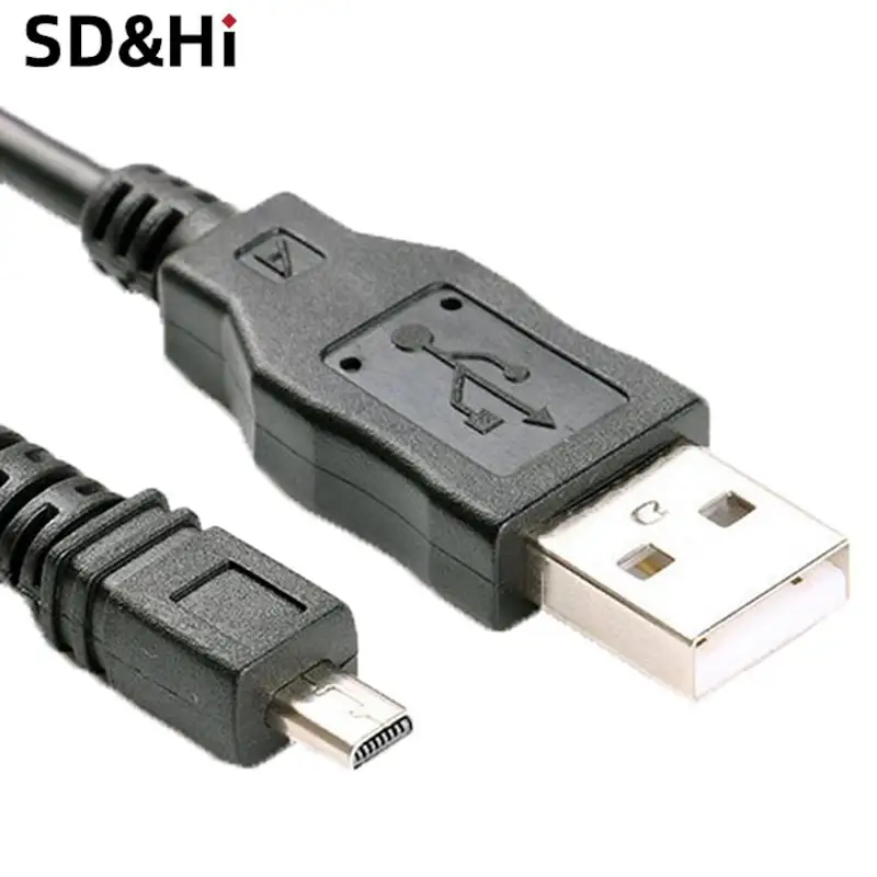 8pin 150cm USB Data Cable Camera Data Pictures Video Sync Transfer Cables for Nikon Olympus Pentax Sony Panasonic Sanyo