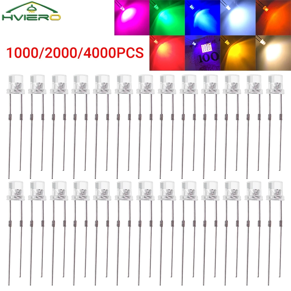 

1000-4000X Ultra Bright Flat Led Diodes Ambient Building Decoration Holiday Lights Signage Home Decor Wide Angle Light Emitting